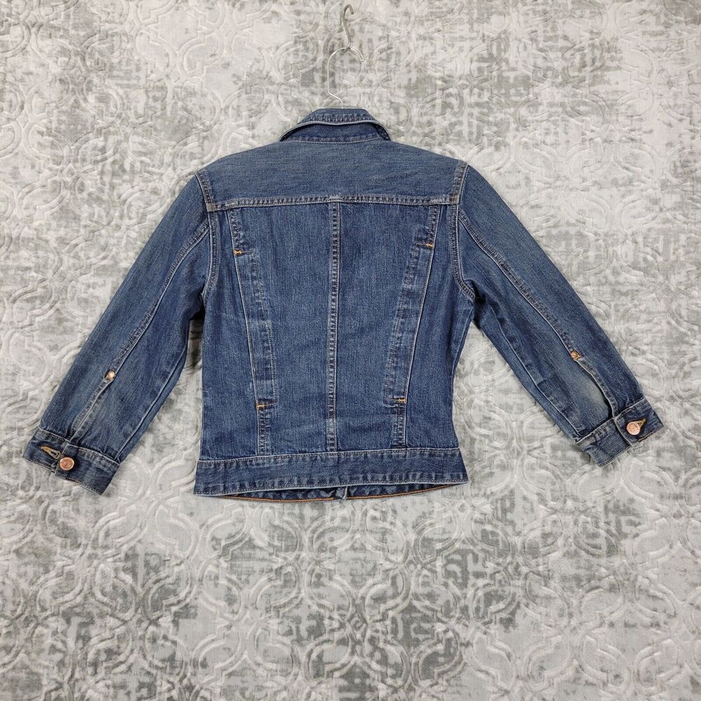 Vintage Guess Jeans Jacket Women's XS Blue Jean Authentic Originals USA Made - Picture 5 of 8